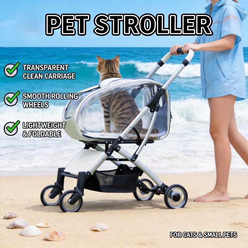 Прозрачная прогулочная коляска – обзор и цена Pet Stroller Carrier