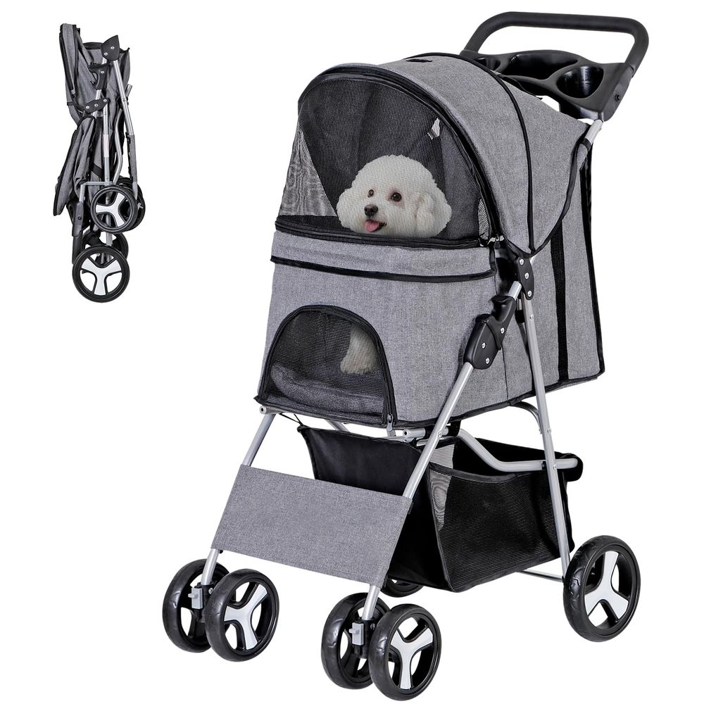 Коляска для животных, коляска  – обзор и цена Pet Stroller Carrier